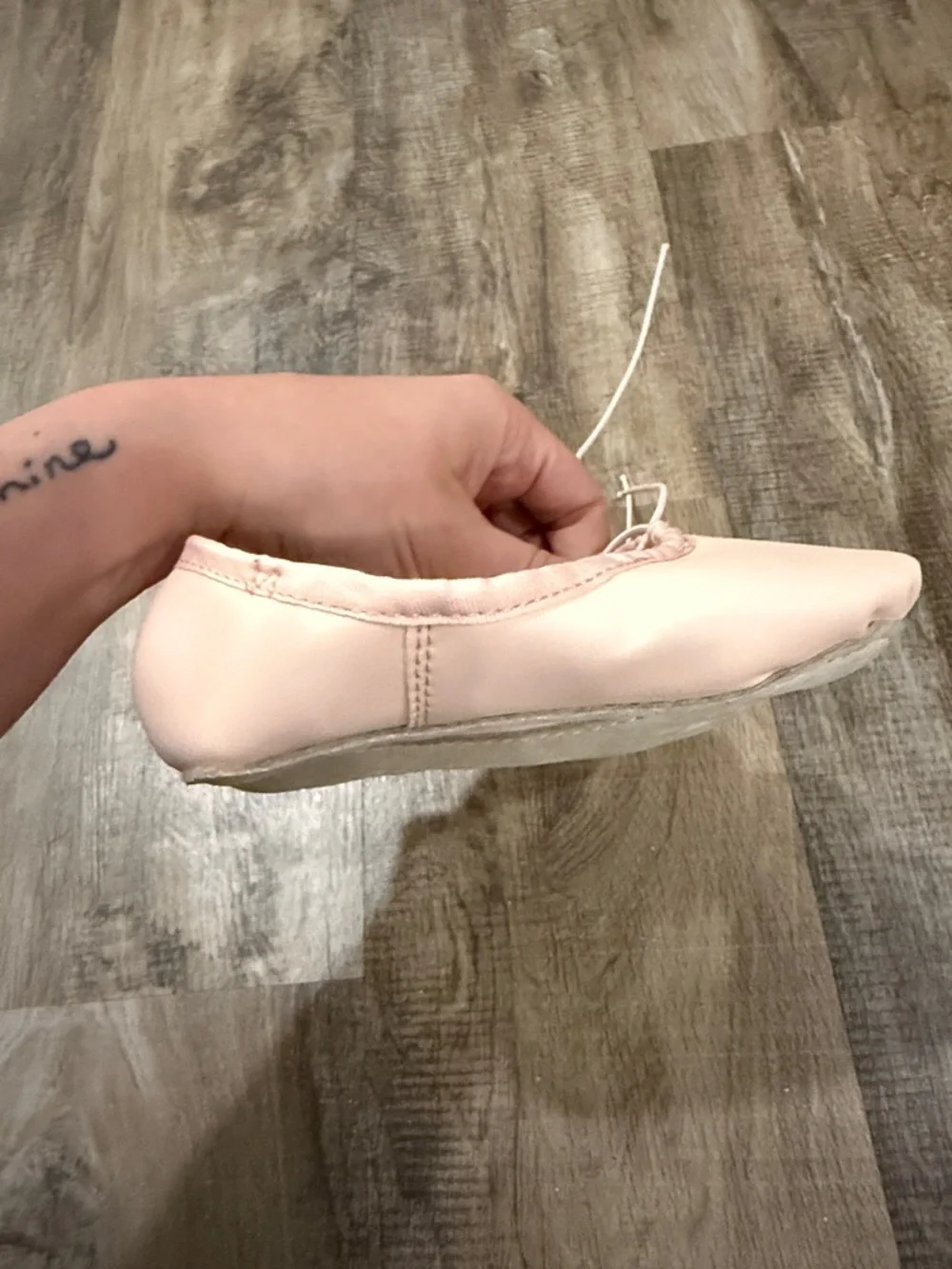 Danskin Pale Pink Kids Ballet Flats with Tie